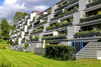 Terrasseblokker på Åsterud i Bærum. Foto: Leif-Harald Ruud (2023).