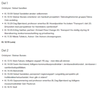 Samferdselsseminar 2023 Program.