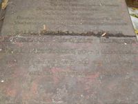 Liggende jernplate på Vår Frelsers gravlund i Oslo, omkr. 1865. Foto: Stig Rune Pedersen