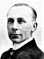 Simen Rostad var ordfører i Rollag 1929-31 og 1938-40. Foto: Ukjent, fra boken "Norges ordføerere 1929-31" (Hanche 1931).