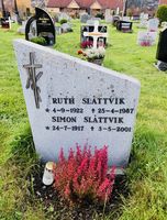 Gravminnet til OL-mester i kombinert, Simon Slåttvik. Foto: Elin Olsen