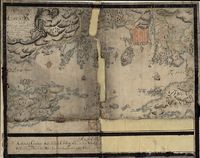 Situasjonskart over Kristiansand, av F.J. Wilster (1737).