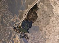 Skårerødegården på ortofotokart fra 2008 i Lørenskog leksikon. Her kom skihallen SNØ i 2020.