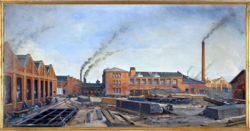 Skabo Jernbanevognfabrik på Skøyen.