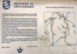 Skansene på Gjelleråsen, oppsatt av Groruddalen Historielag og Skedsmo Historielag.