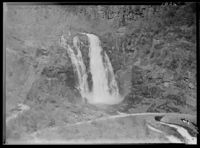 Skjervefossen, fotografert i 1951. Foto: Nasjonalbiblioteket