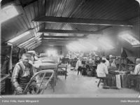 Snekkerverkstedet ca. 1895 Foto: Hans Wingaard Friis