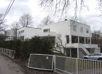 Tre funkisvillaer i Slemdalsveien 33, Oslo. Foto: Stig Rune Pedersen