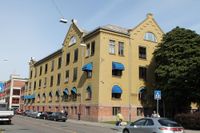 Den tidligere Gardekaserna på Majorstua, nå Politihøgskolen. Foto: Chris Nyborg (2013).