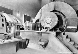 Slammølla. Foto: Cementfabrikkens jubileumstidskrift 1942, s. 150