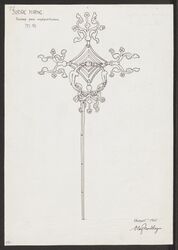 Beslag med alenmål på sørportalen. Foto: Riksantikvaren