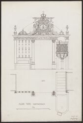 Koråpningen med korskillet og prekestolen. Foto: Riksantikvaren
