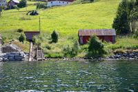 Her ser ein slippen på Vik Båtbyggeri.