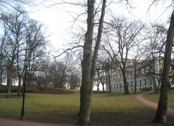 Slottsparken, fra 1838