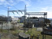 Smestad transformatorstasjon sett fra Montebello t-banestasjon våren 2015. Foto: Stig Rune Pedersen