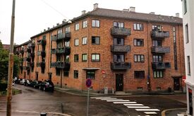 Krysset Bøgata/Sons gate. Foto: Pål Giørtz (2017).