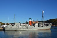 DS «Southern Actor» fra 1950 var blant de siste dampskipene som ble bygd i Norge. Foto: Per Hillesund.