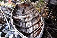 Spelbåten ribba for alt laust, tofta er den spelet stod på.