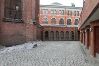 Sakristitilbygget bak kirken.