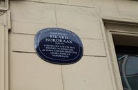 St. Olavs gate 27: Rikard Nordraaks hjem fra 1857. 59.91794° N 10.736115° Ø