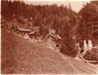 Dette er Stampejuvet i 1914. Tydeleg at det meste er gått ut av bruk. Fotograf Olav S. Nylid