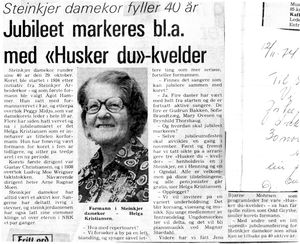 Steinkjer Damekor 40 år - i Trønder-Avisa.JPG