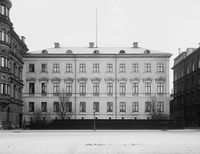 Det norske ministerhotellet, Pechlinska palatset. Bygningen ble revet i 1911. Foto: Narve Skarpmoen