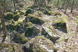 Store Bjartbakken, rester av hoppet. Foto: Kjetil Ree (2019).