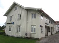 Storgata 3 på Jessheim: Herfra drev Charles King sin forretnings- og handelsvirksomhet. Foto: Stig Rune Pedersen (2015)