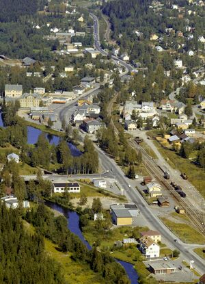 Storgata på Raufoss, flyfoto.jpg