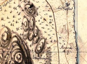 Stormoen Snekkerhaugen Brandval vestside kart 1806.jpg