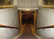 Trapp i Stortingsbygningen, ned til utgangsetasjen. Foto: Stig Rune Pedersen