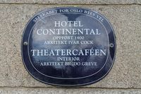Stortingsgata 24: Hotel Continental og Theatercaféen. 59.914022° N 10.734152° Ø