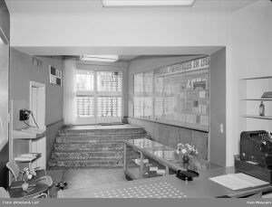 Fra lokalene til Tørrkopi. Foto: Leif Ørnelund/Oslo Museum (1954).