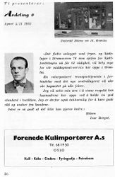 Strømmen Samvirkelag folder 1955 Tekstside med bilde av avd. 6.