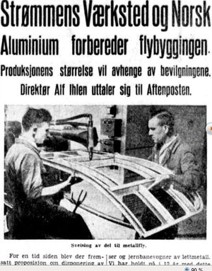 Strømmens Værksted og Norsk Aluminium forbereder flybygging.jpg