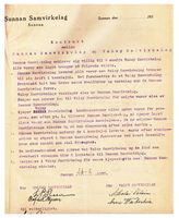 Sunnan Samvirkelags kontrakt med Valøy Samvirkelag som sikret vareleveransene fra Sunnan.