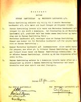 Sunnan Samvirkelags kontrakt med Westerhus Landhandel som sikret vareleveransene fra Sunnan.