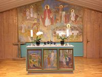 Alterparti i Svalbard kirke Foto: Lars Egil Sørsdal , 2016.