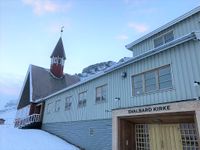 Motiv fra Svalbard kirke. Foto: Mari Olsen