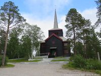 Svanvik kapell (1934). Foto: Peter M. Laugen/Kirkebyggdatabasen