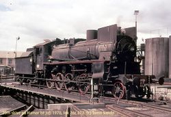 Svingskive på Hamar stasjon 1970. Svein Sando/Jernbanemuseet