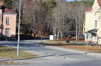 Motiv fra Sykehusveien, som går gjennom sykehusområdet. Foto: Stig Rune Pedersen