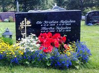 Ole Kristian og Martha Syljulien, som dreiv Kvikstad Landhandleri. Foto: Trond Nygård (2011).