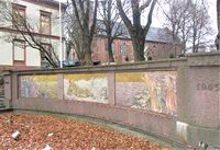 Krigsminnesmerke nedenfor domkirken, utført av Per Vigeland. Foto: Stig Rune Pedersen