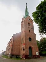 Tangen kirke i Drammen, oppført 1854, ark. H.E. Schirmer.