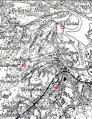 Teglverk i Strømmen på eldre kartutsnitt.PNG
