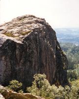 Tekslehogget (721 m.o.h.) ligger på grensen mellom kommunene Flesberg og Rollag. Foto: Stig Rune Pedersen