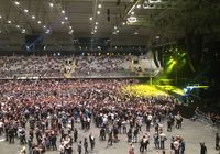 Innendørsmotiv fra Telenor Arena før en konsert i juni 2016. Foto: Stig Rune Pedersen