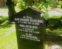 Mangeårig direktør for Meteorologisk institutt, Theodor Hesselberg er gravlagt på Gamle Aker kirkegård. Foto: Stig Rune Pedersen